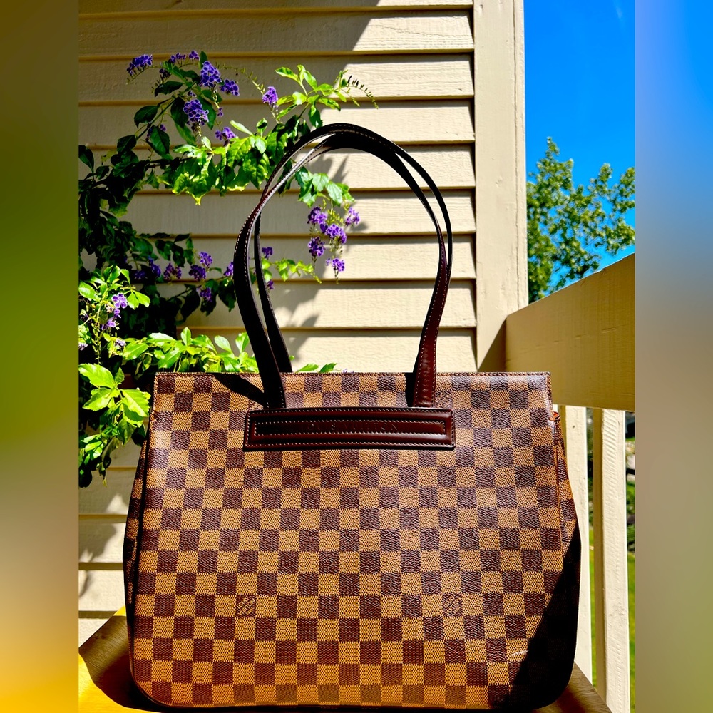 Louis Vuitton Parioli PM Damier Ebene Canvas Tote *Authentic*